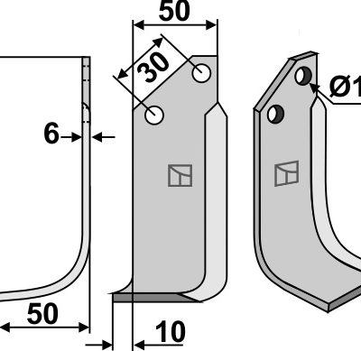 Blade 151x50mm, left