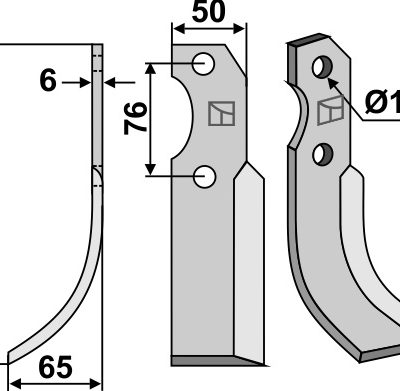Blade 223x50mm, left