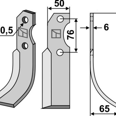 Blade 223x50mm, right