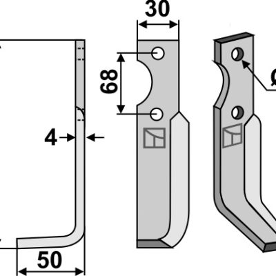 Blade 164x30mm, left