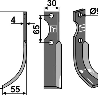 Blade 198x30mm, left