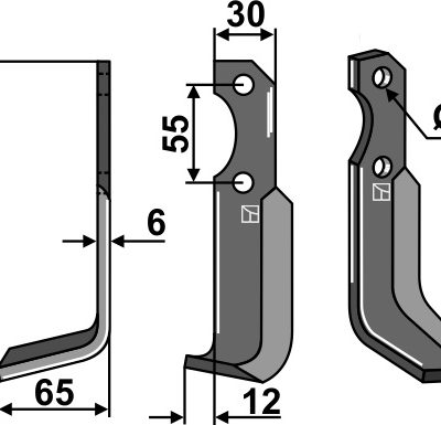 Blade 168x30mm, left
