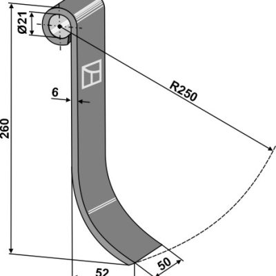 Flail 260x50mm