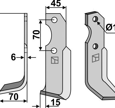 Blade 203x45mm, left