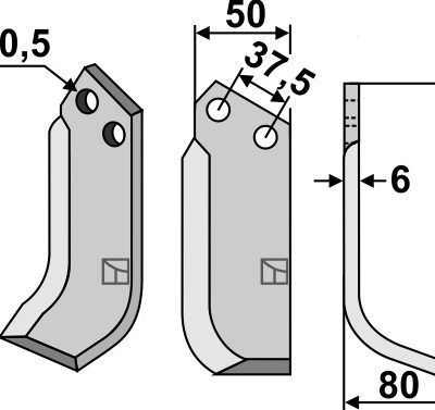Blade 180x50mm, right