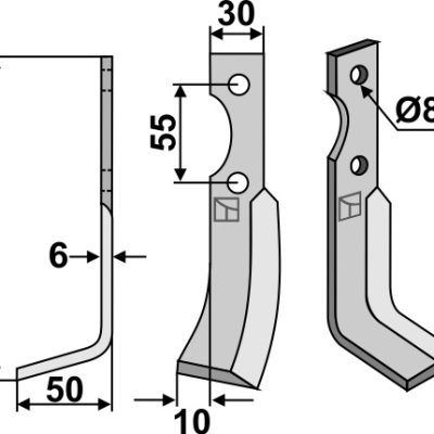 Blade 183x30mm, left