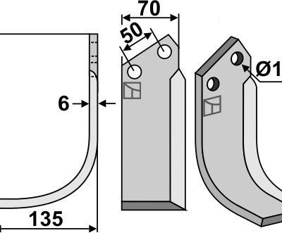 Blade 185x70mm, left