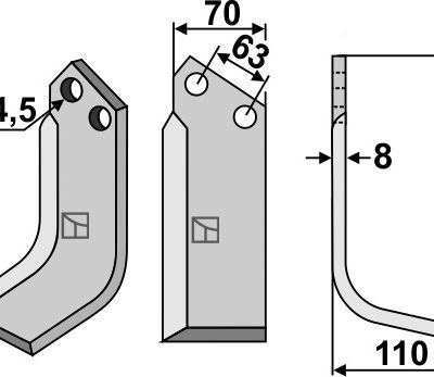 Blade 238x70mm, right