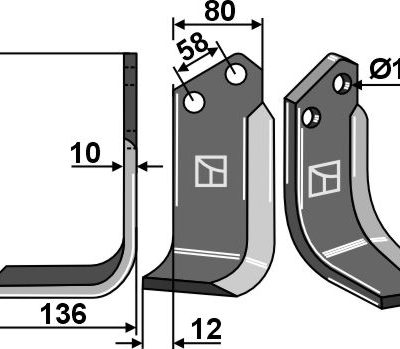 Blade 182x80mm, left