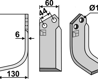 Blade 160x60mm, left
