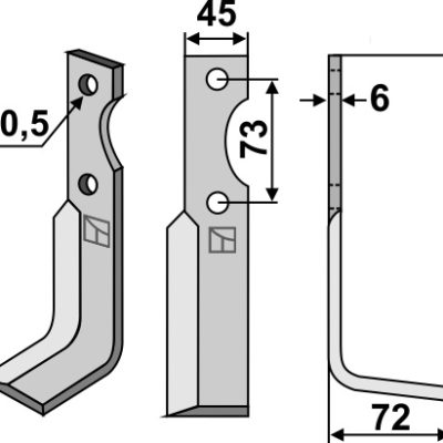 Blade 218x45mm, right