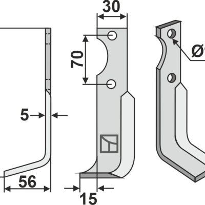 Blade 150x30mm, left