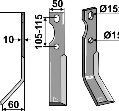 Blade 300x50mm, left
