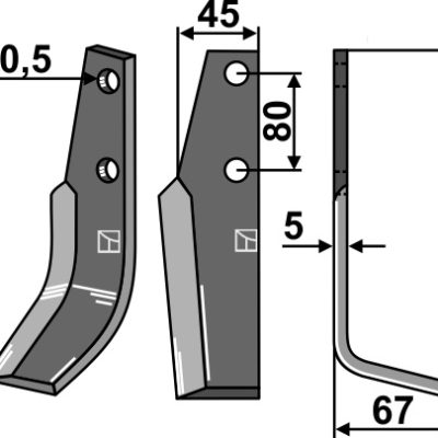 Blade 199x45mm, right