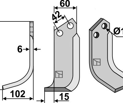 Blade 165x60mm, left