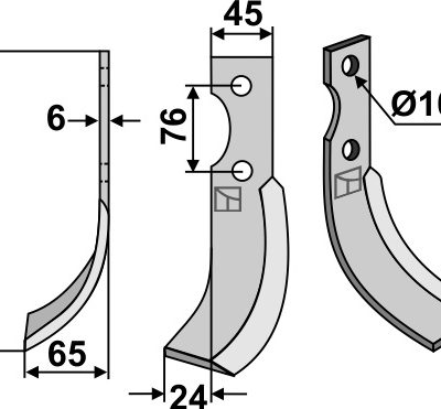 Blade 220x45mm, left