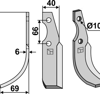 Blade 210x40mm, left