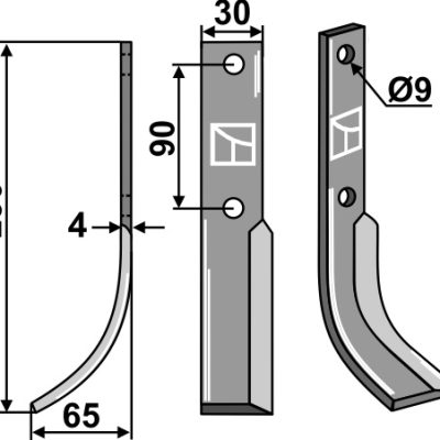 Blade 230x30mm, left