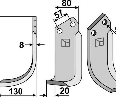 Blade 210x80mm, left