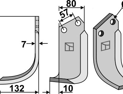 Blade 175x80mm, left