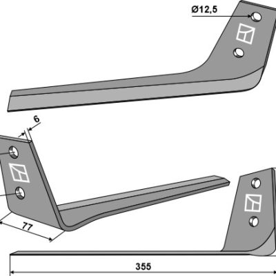 Top blade - right model