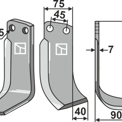 Blade 195x75mm, model