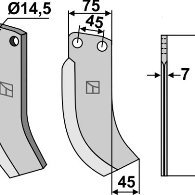 Blade 220x75mm