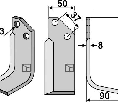 Blade 175x50mm, right