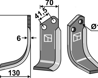Blade 181x70mm, left