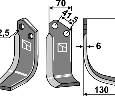 Blade 181x70mm, right