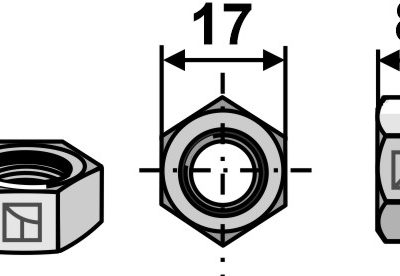 Nut M10x1,5 galvanized