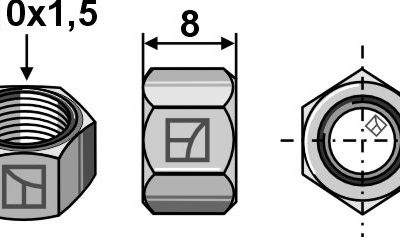 Hexagon nut M10x1,5