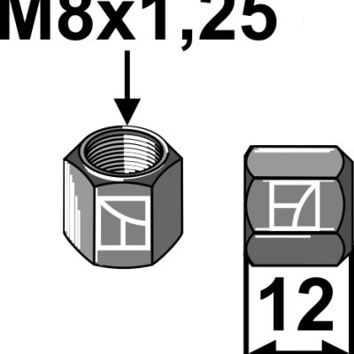Nut M8x1,25 - 10.9