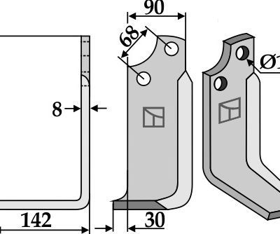 Blade 244x90mm, left