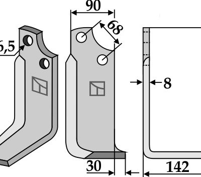 Blade 244x90mm, right