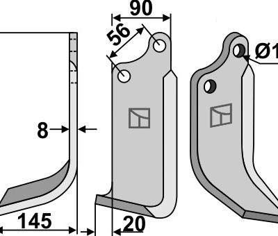 Blade 236x90mm, left