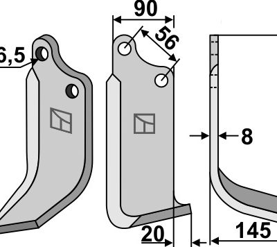Blade 236x09mm, right