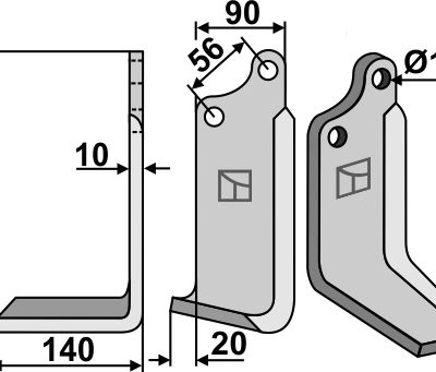 Blade 215x90mm, left