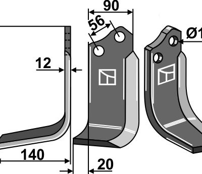 Blade 215x90mm, left