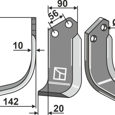 Blade 220x90mm, left