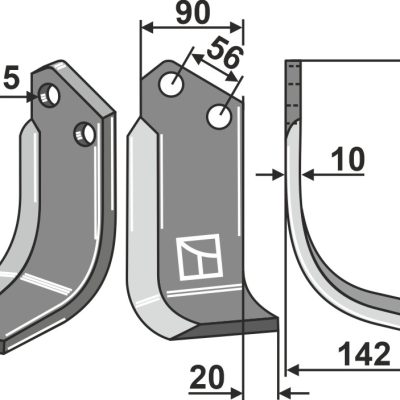 Blade 220x90mm, right