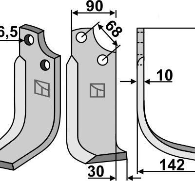Blade 257x90mm, right