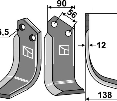 Blade 220x90mm, right