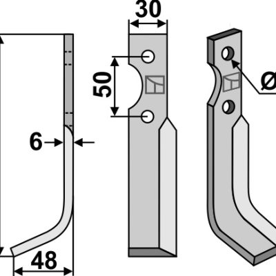 Blade 167x30mm, left