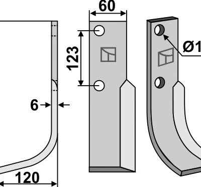 Blade 279x60mm, left