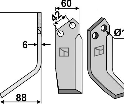 Blade 167x60mm, left