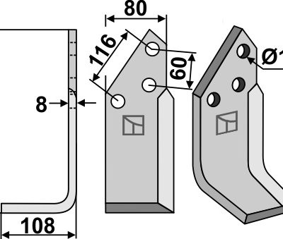 Blade 259x80mm, left