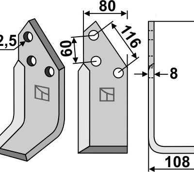 Blade 259x80mm, model