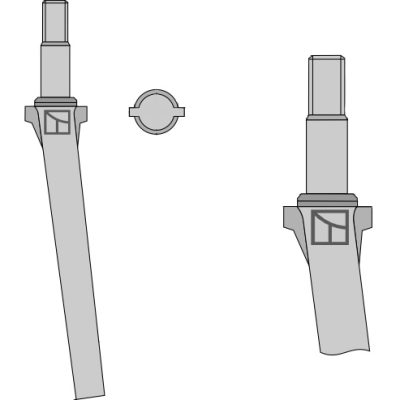 Tine for rotary harrows