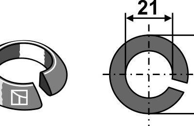 Cone-shaped split washer